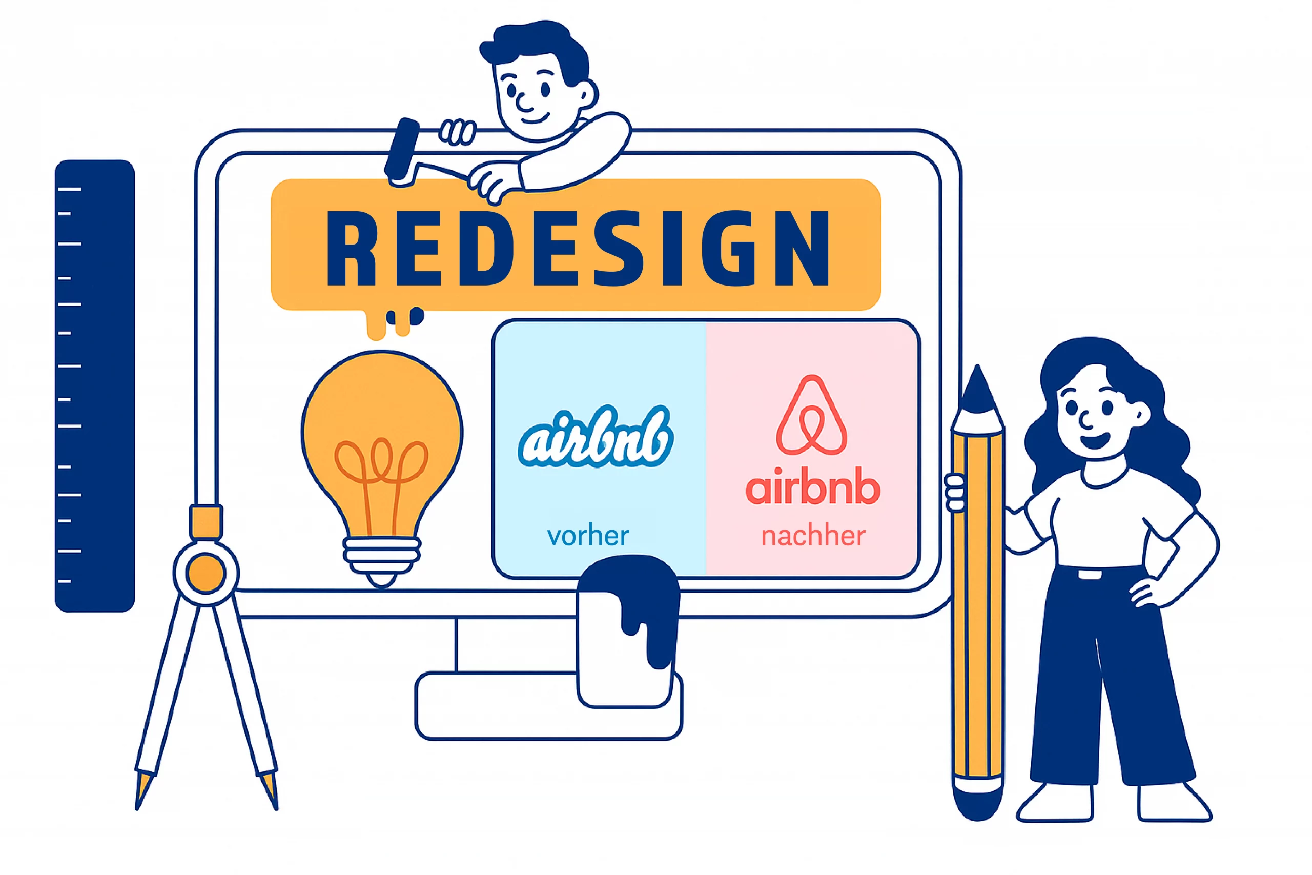 Logo-Redesign – Beispielgrafik mit modernisiertem Logo im Corporate Design