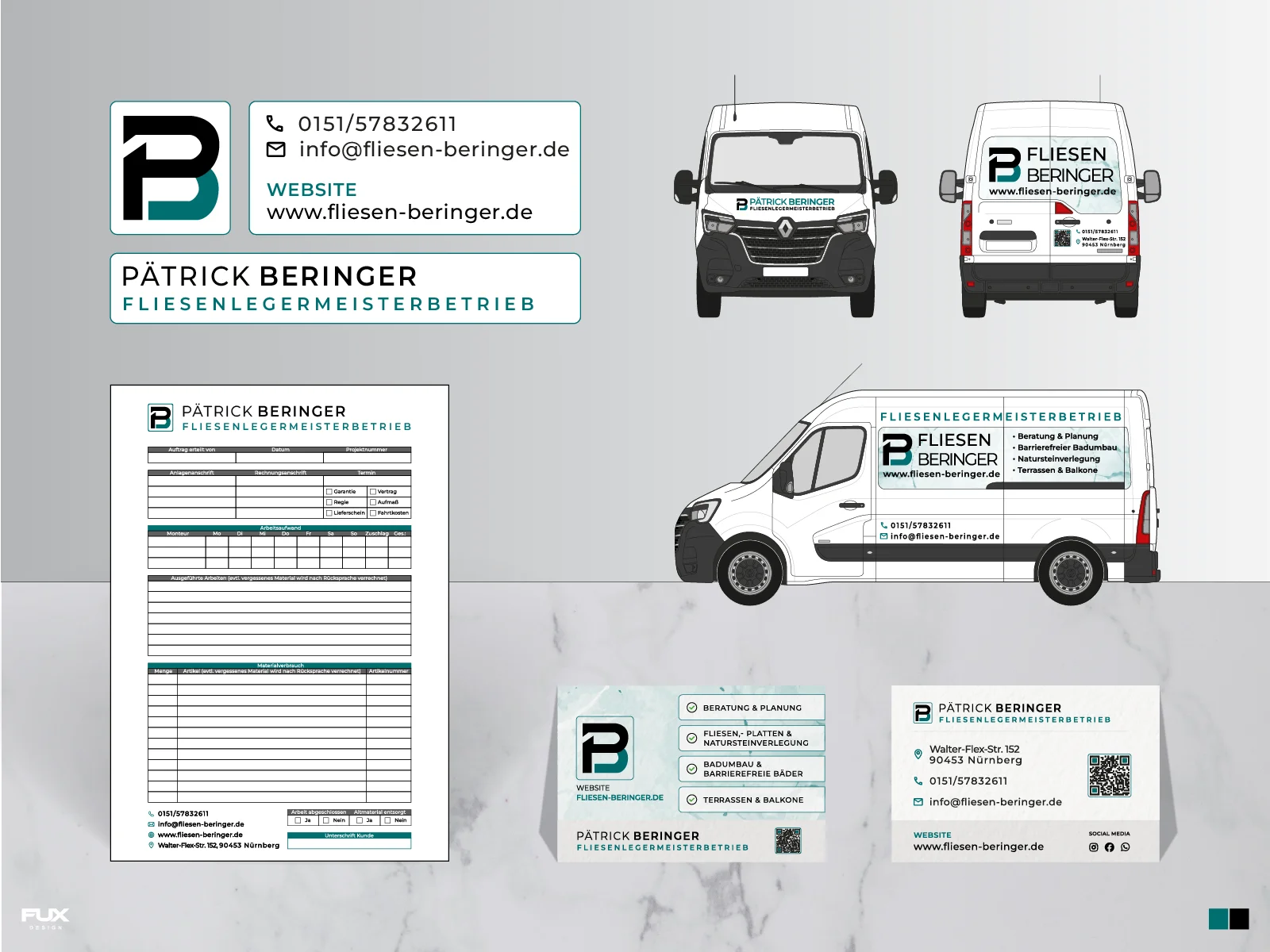 Corporate Design Präsentation für Fliesen Beringer
