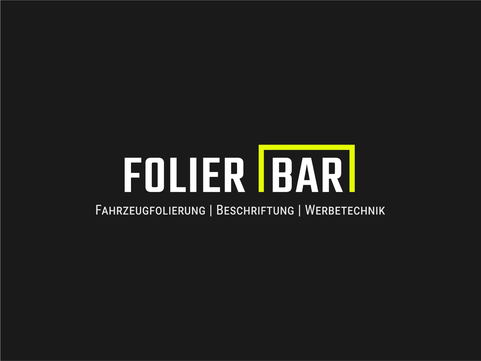 Logo für Folierbar gestaltet von FUX Design