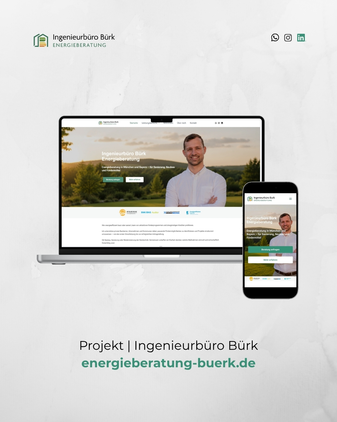 Responsive Website für Ingenieurbüro Bürk